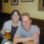 Rob and Ellyn at the airport in Amsterdam