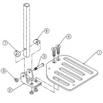 Flip-Up Footrests Standard Aluminum