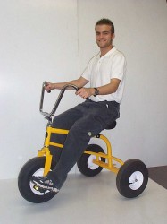 Worksman WTX Wide Track Trike wtxwithrider