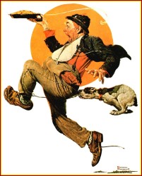 Norman Rockwell Fleeing Hobo